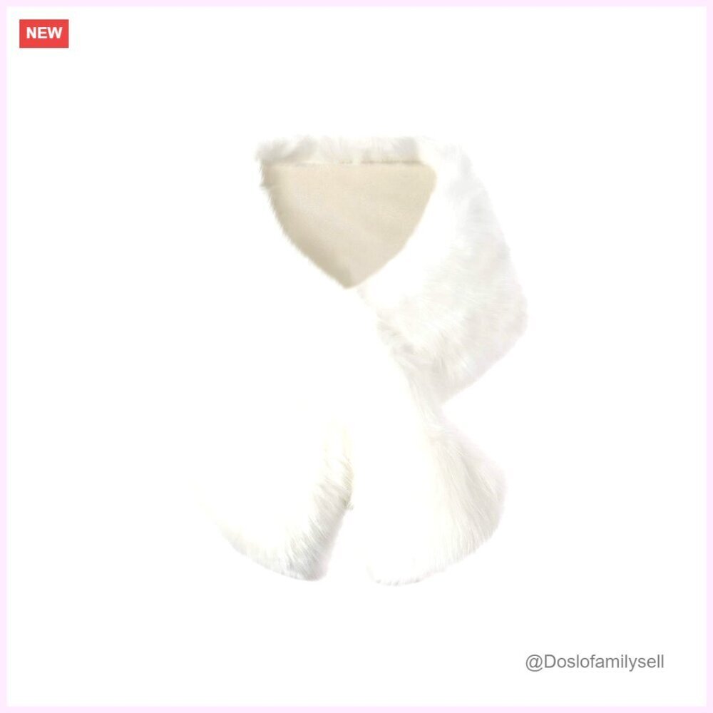 Faux Fur Shawl Wrap Cape for Winter Evening Wear 65" Length